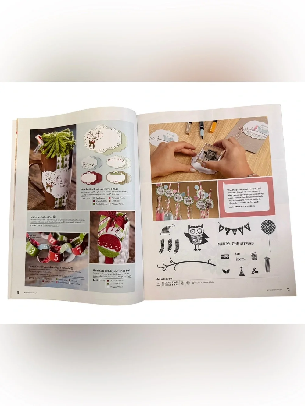 Set of 2 Stampin' Up! Idea Book & Catalogs 2011-2012 & Holiday Editions